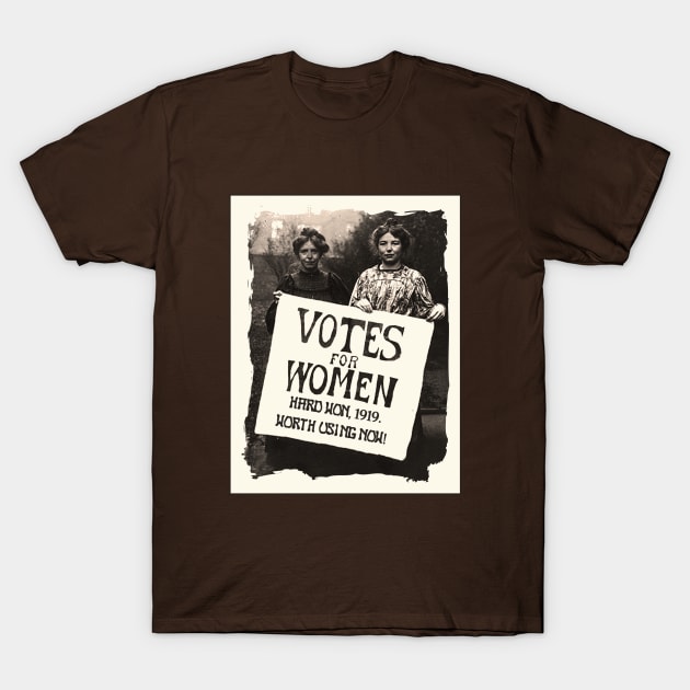 Vintage Women Vote T-Shirt by DISmithArt